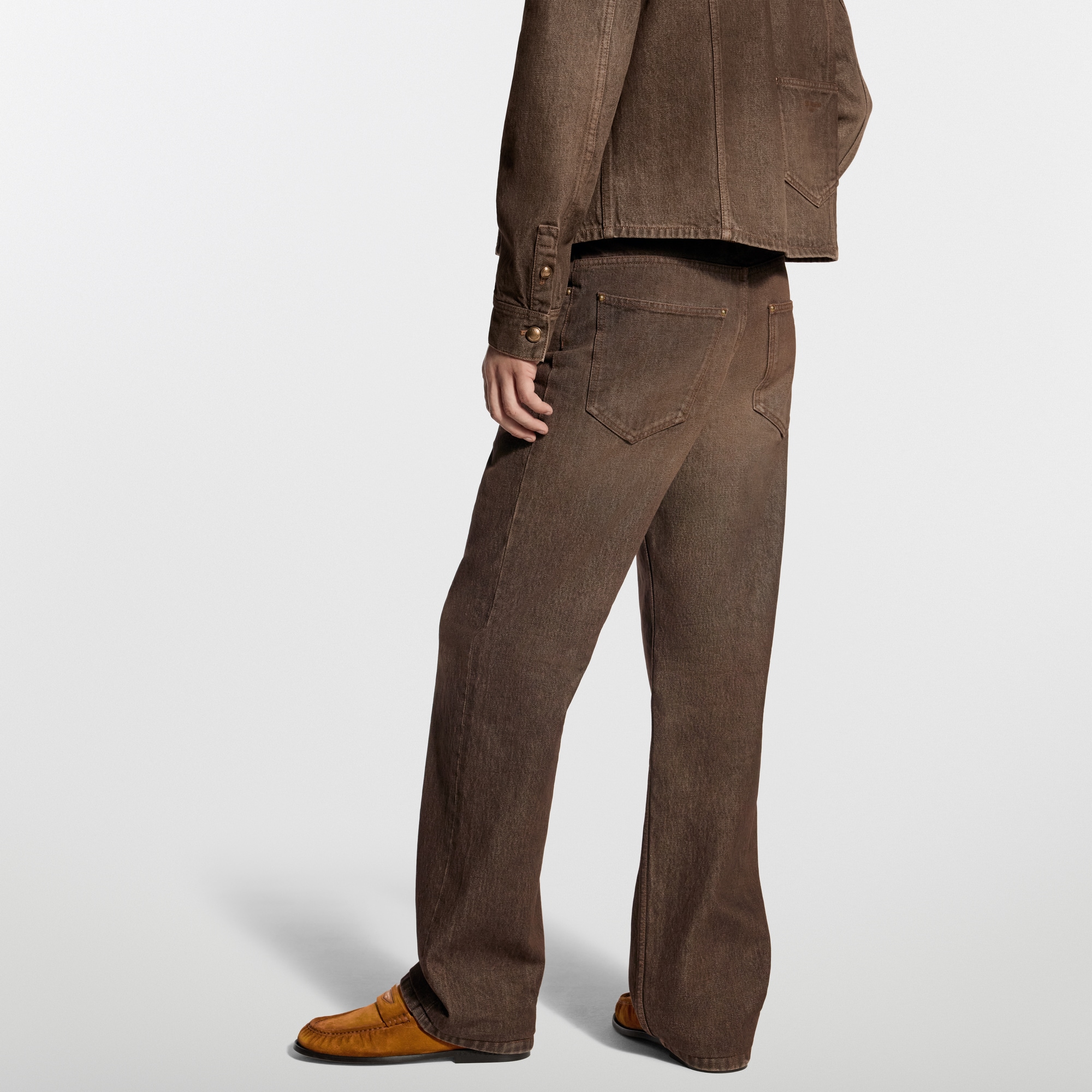 Coffee Indigo Denim Skate Pants - New - For Men | LOUIS VUITTON ®